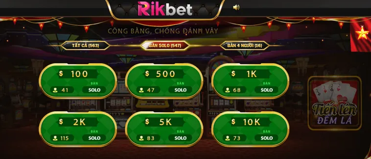 Chinh Phục Sảnh Tiến Lên Đếm Lá RikBet Sát Phạt Cực Nhanh