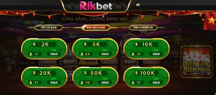 Trải Nghiệm Tiến Lên Miền Nam Tại RikBet Đẳng Cấp Và Xanh Chín